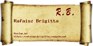 Rafaisz Brigitta névjegykártya